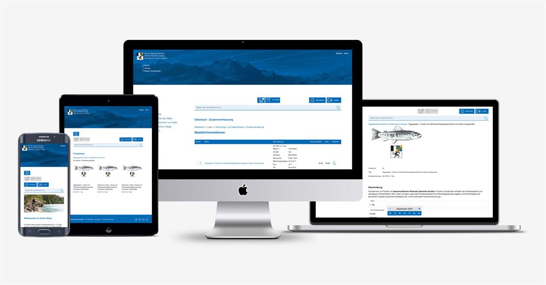 Kanton Graubünden - Online Shop für Fischereipatente