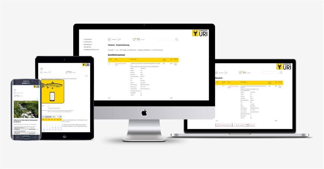 Kanton Uri - Online Shop für Fischereipatente